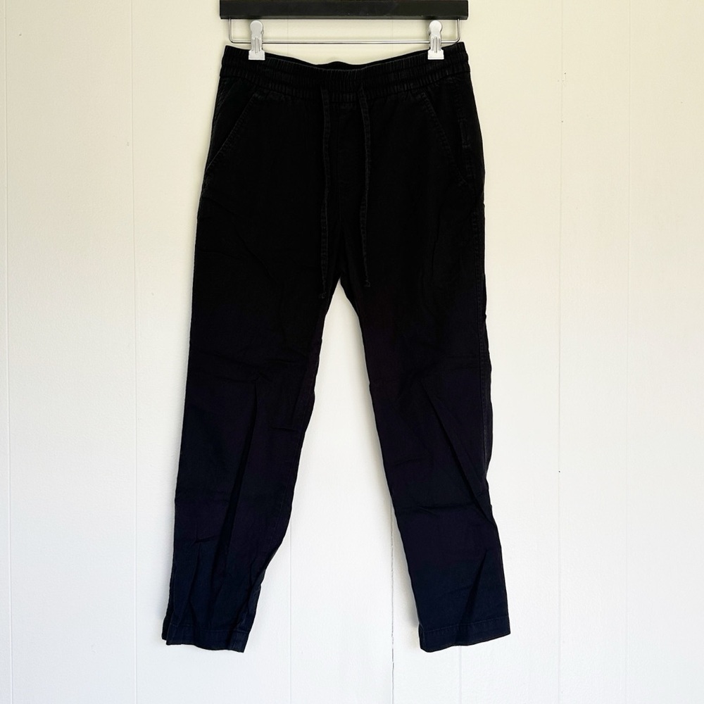 GAP Easy Pant Cotton Blend Drawstring Lightweight Black XS